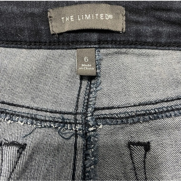 The Limited Women's Jeans Dark Wash Denim Straight Stretch Size 6 - Picture 3 of 5